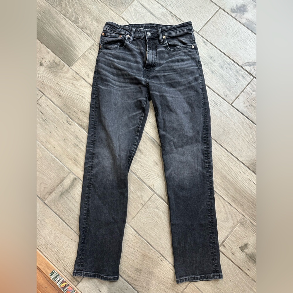 American Eagle Outfitters Men's Dark Gray Straight Jeans